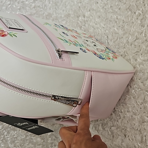 NWT Loungefly Aristocats embroidered floral mini backpack - Picture 2 of 12